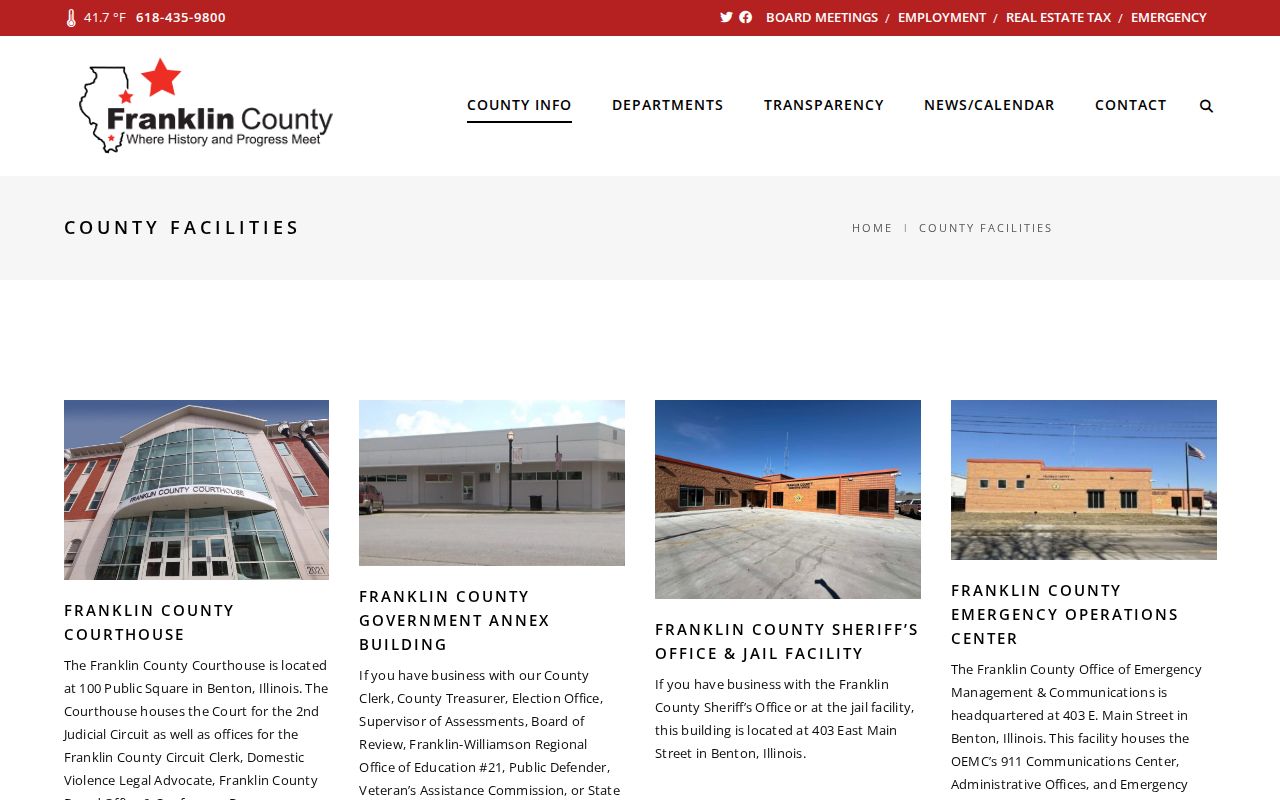 Franklin County facilities page identifying county locations